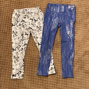 Two pairs of girls leggings